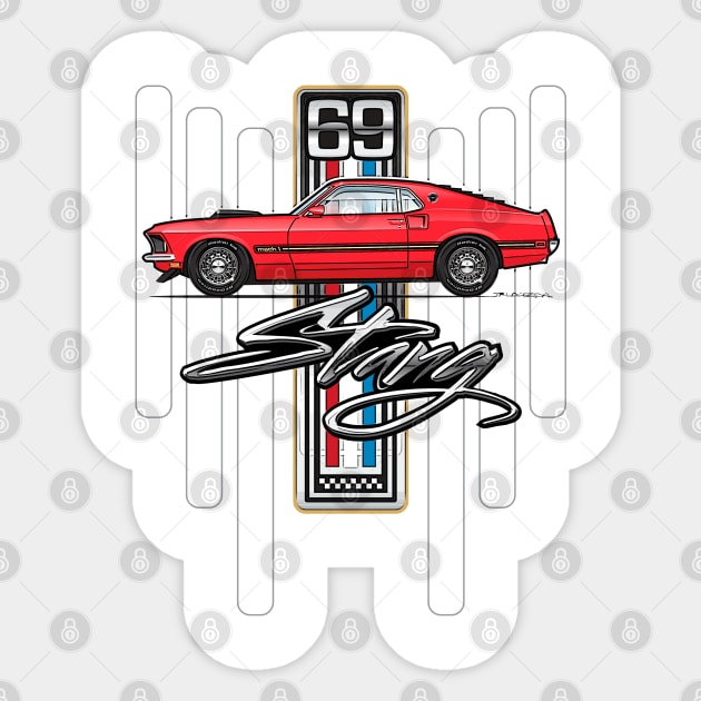 Red 69 Sticker by JRCustoms44